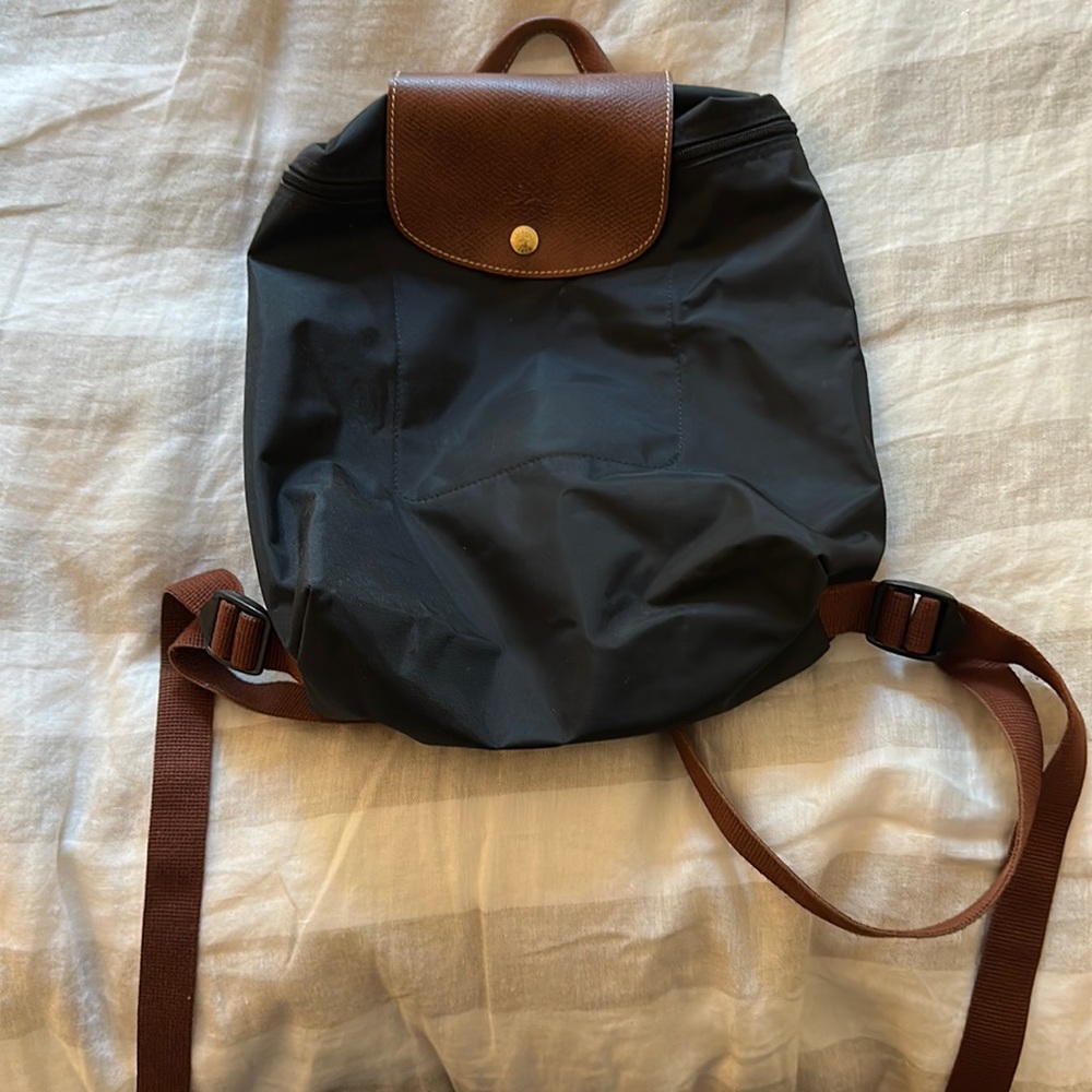 Longchamp Le Pliage Black Backpack